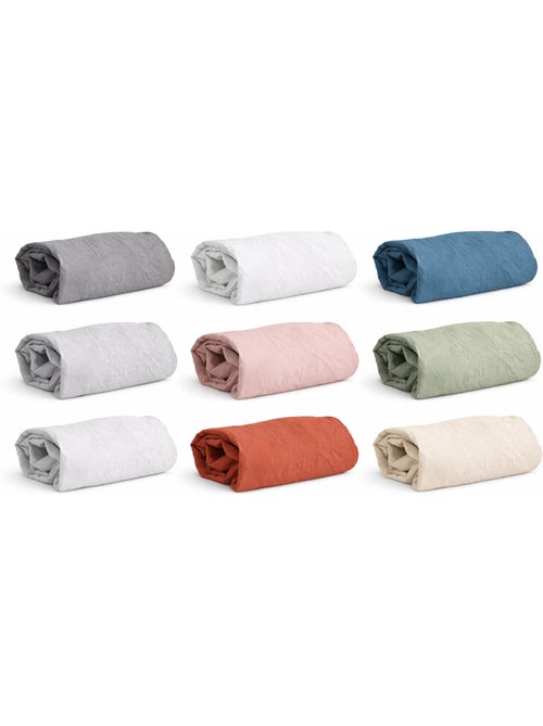 Drap-housse en micro lavé - bonnet 25 cm - anthracite - 140x190 / anthracite - Kiabi Drap-housse en micro lavé - bonnet 25 cm - anthracite - 140x190 / anthracite - Kiabi