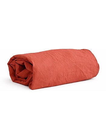 Drap-housse en micro lavé - bonnet 25 cm - beige - 140x190 / beige