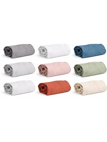 Drap-housse en micro lavé – Bonnet 25 cm
