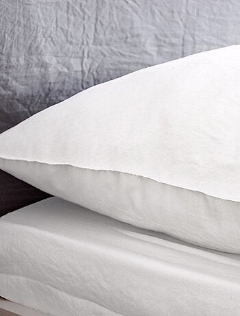 Drap housse en Microfibre Lavée