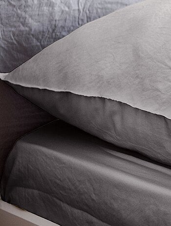 Drap housse en Microfibre Lavée