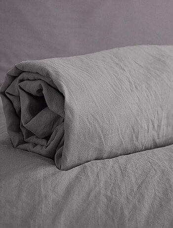 Drap housse en Microfibre Lavée