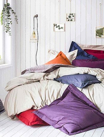 Drap housse en percale de coton 80 fils