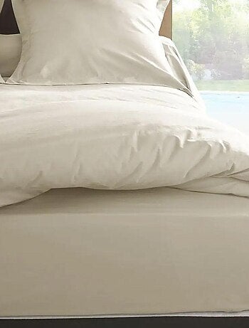 Drap housse en percale de coton 80 fils