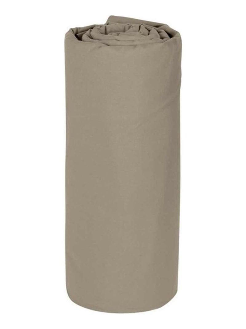Drap housse en percale de coton 80 fils Ecru - Kiabi