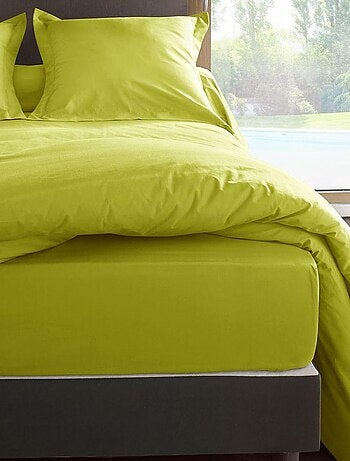 Drap housse en percale de coton 80 fils
