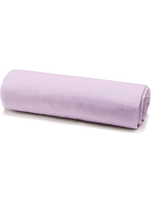 Drap housse en percale de coton avec bonnet de 25 cm - Kiabi