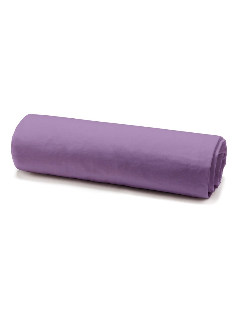 Drap housse en percale de coton avec bonnet de 25 cm Violet - Kiabi