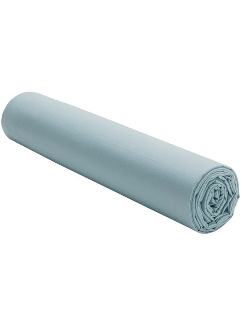 Drap housse en percale de coton lavé - Kiabi