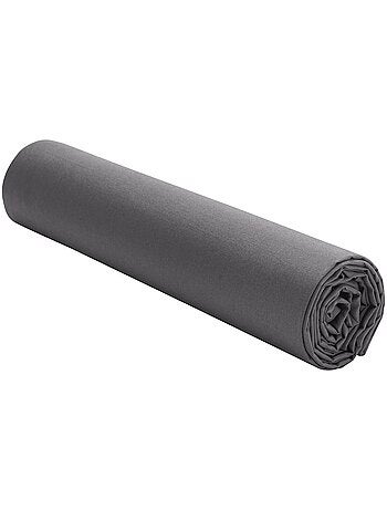 Drap housse en percale de coton lavé