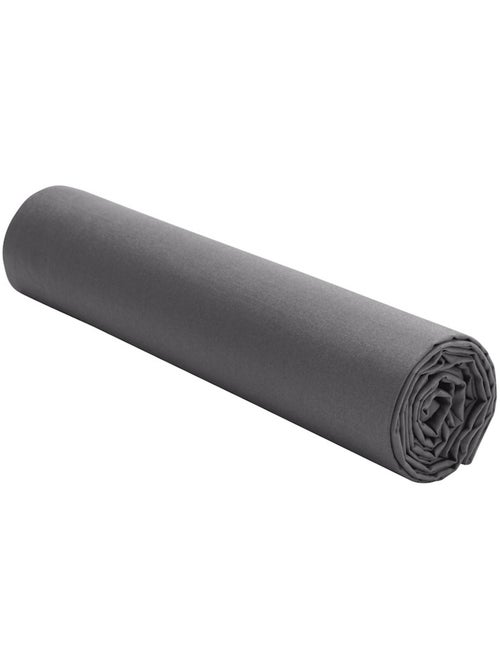 Drap housse en percale de coton lavé - Kiabi