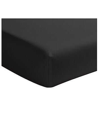 Drap housse en percale de coton lavé