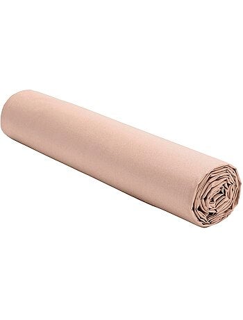 Drap housse en percale de coton lavé