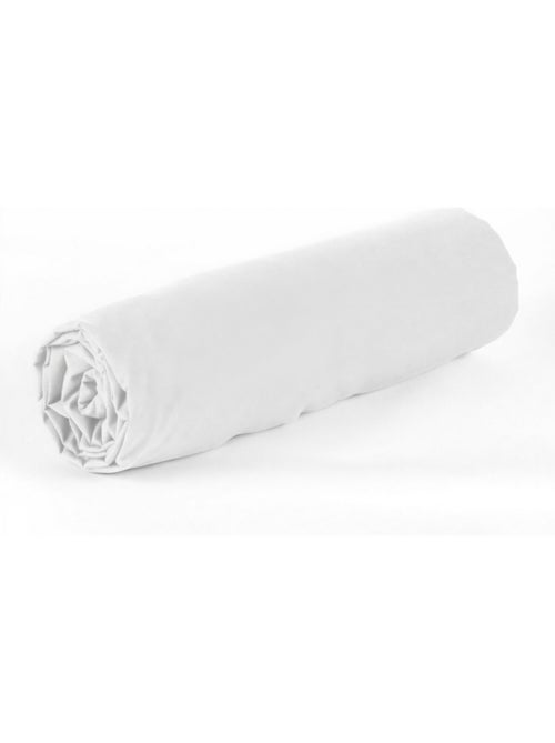 Drap housse en percale de coton uni - Mura - Kiabi
