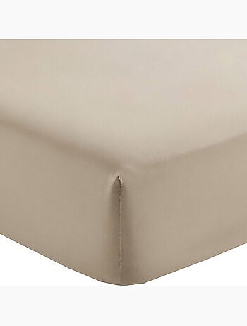 Drap housse en percale de coton uni - Mura