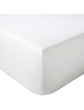 Drap housse en percale de coton uni PASSION PERCALE Bonnet de 30 cm
