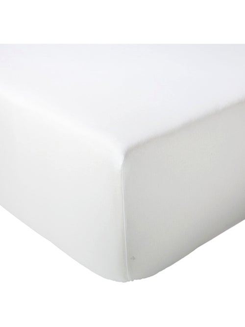 Drap housse en percale de coton uni PASSION PERCALE Bonnet de 30 cm - Kiabi