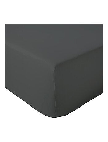 Drap housse en percale de coton uni PASSION PERCALE Bonnet de 30 cm
