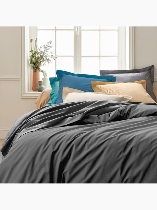 Drap housse en percale de coton uni PASSION PERCALE Bonnet de 30 cm - Kiabi