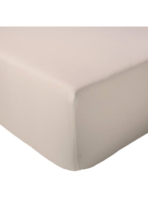 Drap housse en percale de coton uni PASSION PERCALE Bonnet de 30 cm - Kiabi