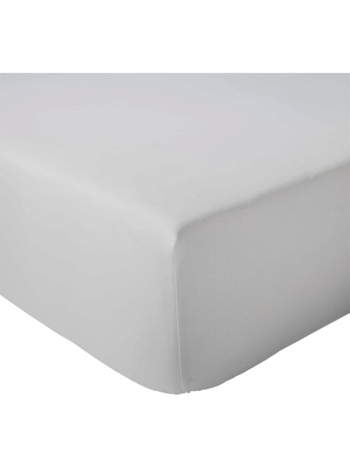 Drap housse en percale de coton uni PASSION PERCALE Bonnet de 30 cm - Kiabi