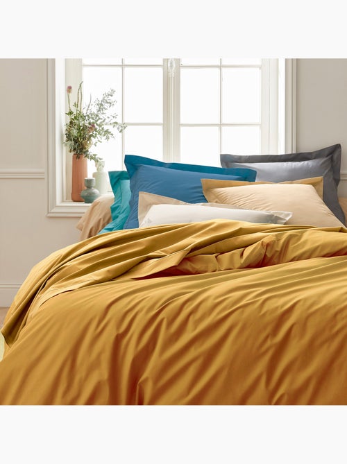 Drap housse en percale de coton uni PASSION PERCALE Bonnet de 30 cm - Kiabi
