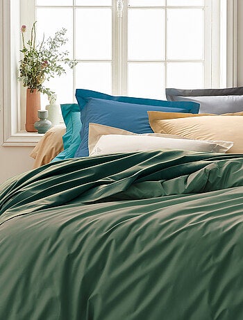 Drap housse en percale de coton uni PASSION PERCALE Bonnet de 30 cm