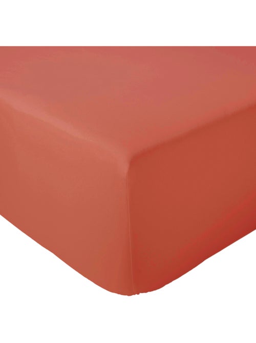 Drap housse en percale de coton uni PASSION PERCALE Bonnet de 30 cm - Kiabi