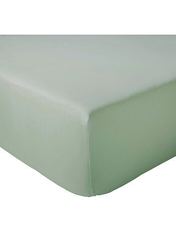 Drap housse en percale de coton uni PASSION PERCALE Bonnet de 30 cm