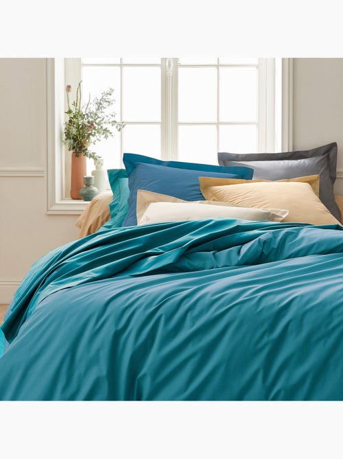 Drap housse en percale de coton uni PASSION PERCALE Bonnet de 30 cm - Kiabi