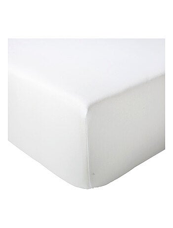 Drap housse en percale de coton uni PASSION PERCALE Bonnet de 40 cm