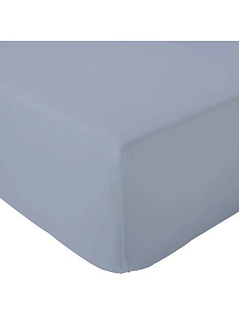 Drap housse en percale de coton uni PASSION PERCALE Bonnet de 40 cm