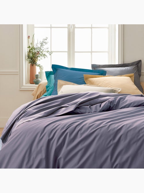 Drap housse en percale de coton uni PASSION PERCALE Bonnet de 40 cm - Kiabi