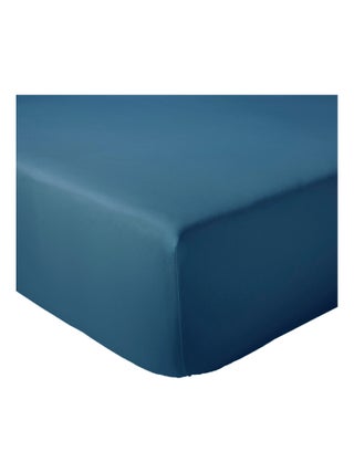 Drap housse en percale de coton uni PASSION PERCALE Bonnet de 40 cm