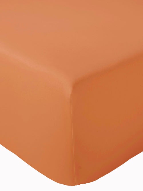 Drap housse en percale de coton uni PASSION PERCALE Bonnet de 40 cm - Kiabi
