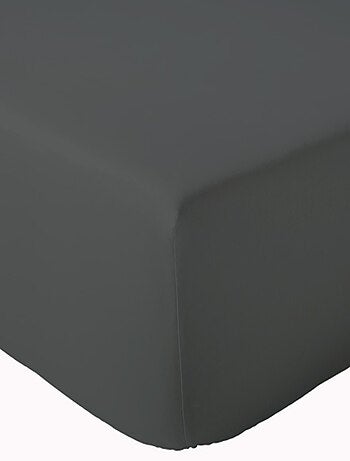 Drap housse en percale de coton uni PASSION PERCALE Bonnet de 40 cm