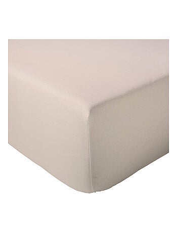 Drap housse en percale de coton uni PASSION PERCALE Bonnet de 40 cm