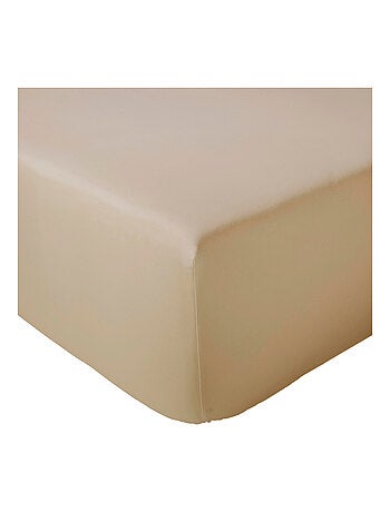 Drap housse en percale de coton uni PASSION PERCALE Bonnet de 40 cm
