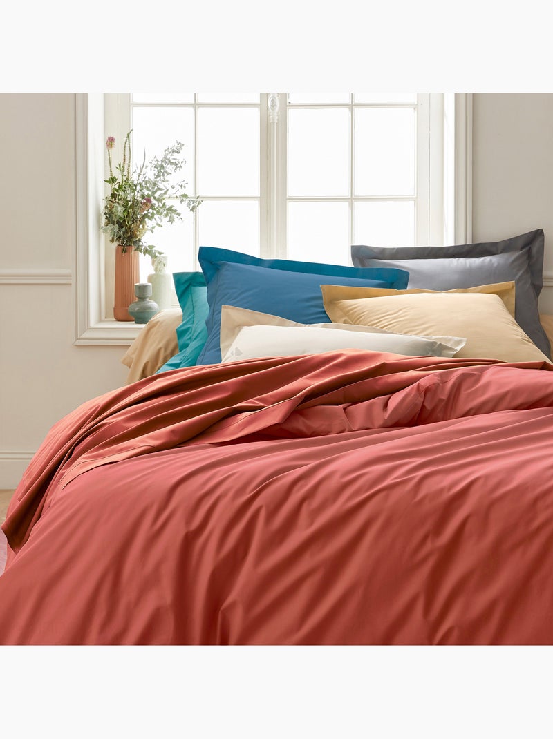 Drap housse en percale de coton uni PASSION PERCALE Bonnet de 40 cm Multicolore - Kiabi