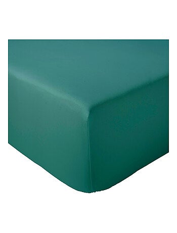 Drap housse en percale de coton uni PASSION PERCALE Bonnet de 40 cm