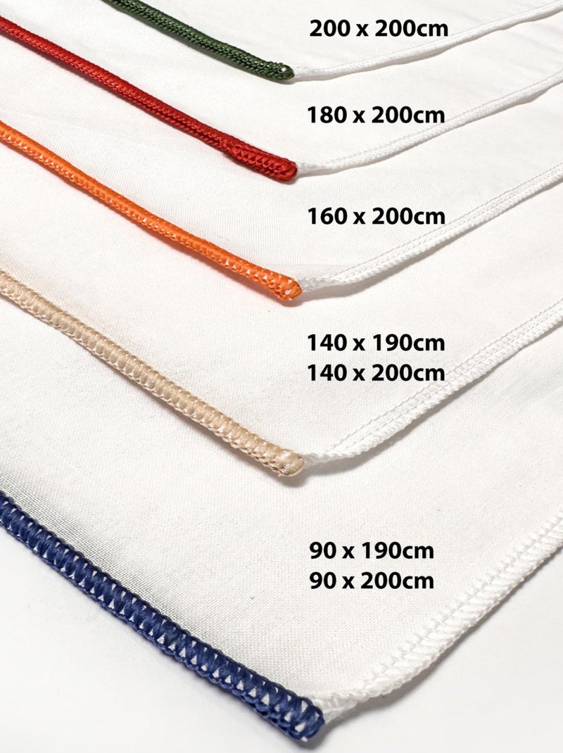 Drap housse en polycoton PERCALE, par Soleil d'ocre Ecru - Kiabi