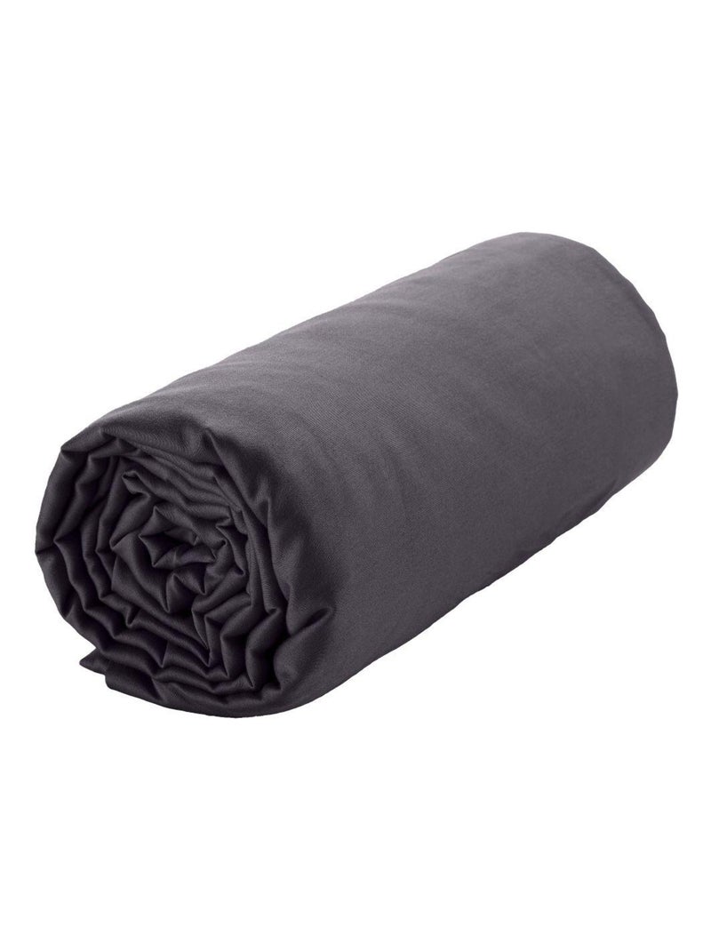 Drap housse en Satin de Coton Gris foncé - Kiabi