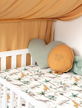 Drap-housse en satin de coton, Safari SEVIRA KIDS