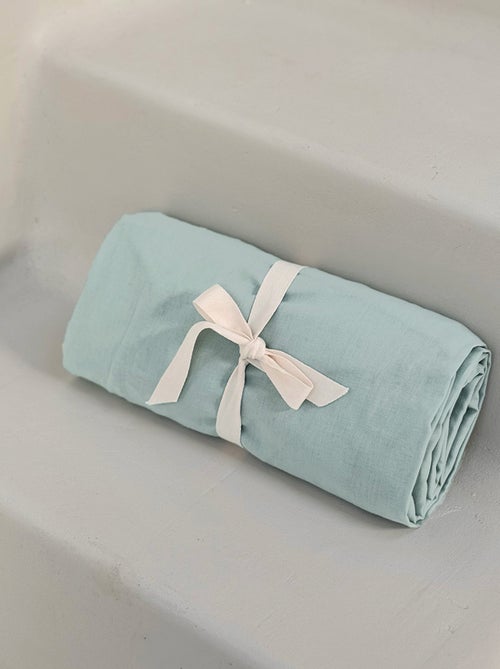 Drap housse enfant bleu 90 x 190 cm - Kiabi