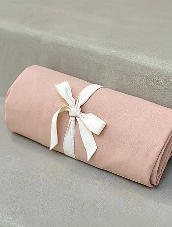 Drap housse enfant bois de rose 90 x 190 cm