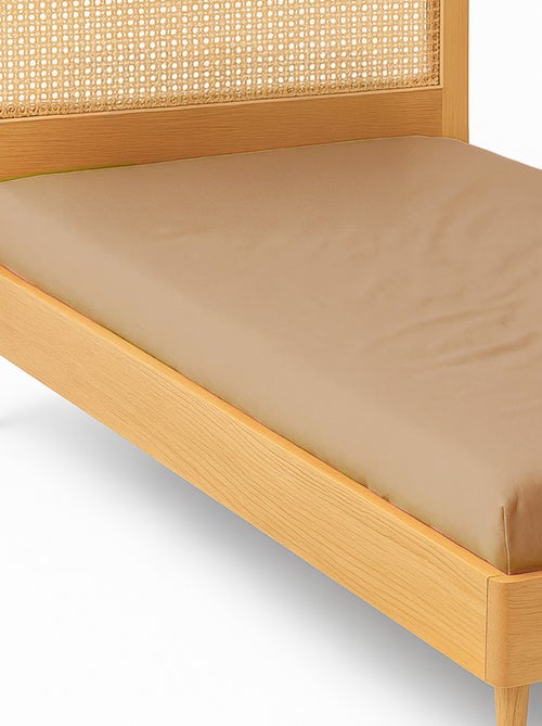 Drap housse enfant caramel 90 x 190 cm - Kiabi