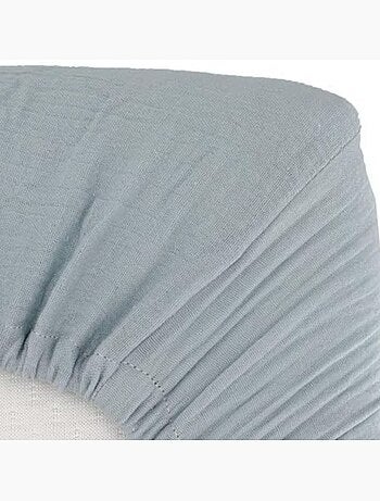 Drap housse enfant double gaze de coton extra doux