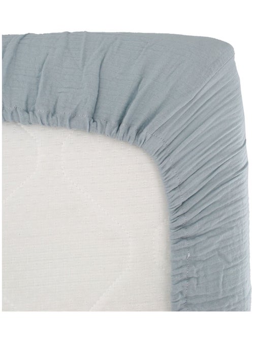 Drap housse enfant double gaze de coton extra doux - Kiabi