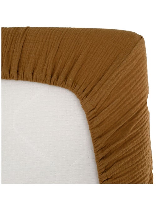 Drap housse enfant double gaze de coton extra doux - Kiabi