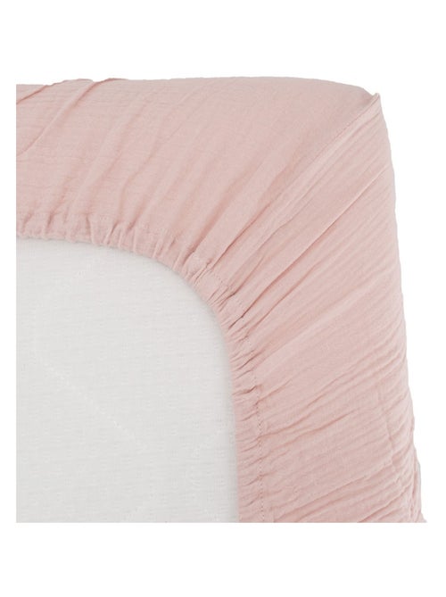 Drap housse enfant double gaze de coton extra doux - Kiabi